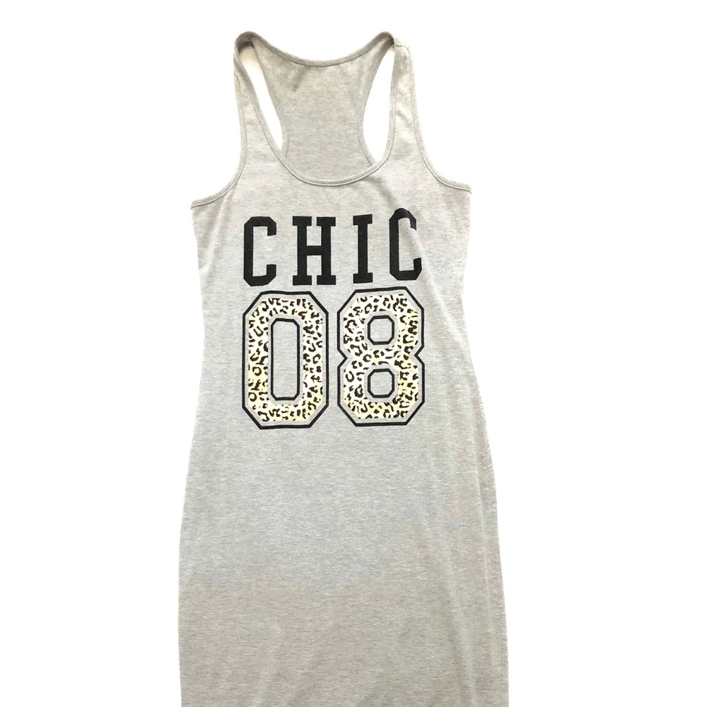 Womens FOREVER 21 Slate Grey Chic Shift Dress Sz M